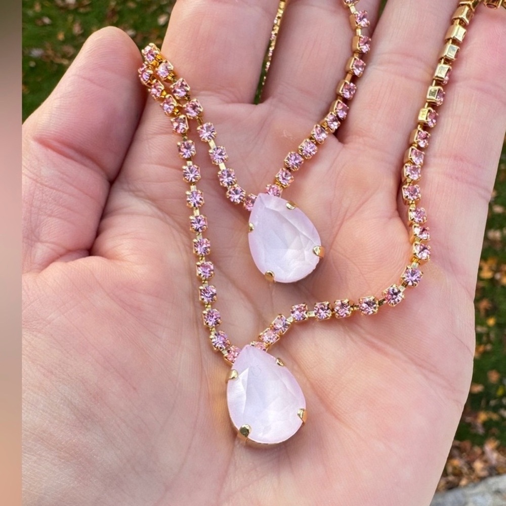 sparkling crystal Gem necklace.